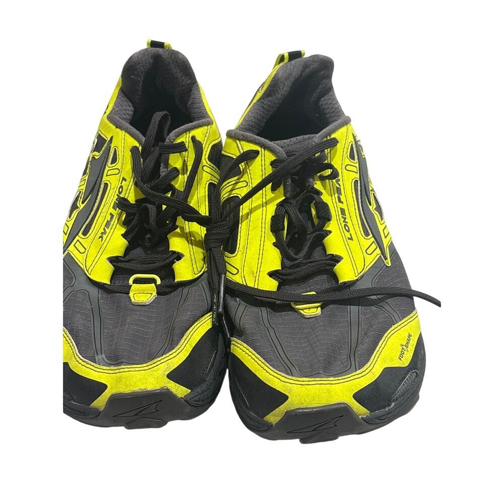 LONTRAK Neon Yellow & Gray Trail Running Shoes 9.5
